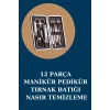 12 Parça Manikür Pedikür Seti Özel Deri Çanta El Ayak Bakımı Akne ve Sivilce Temizleme