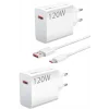 120 Watt Turbo Hızlı Şarj Aleti Seti Hızlı Şarj Adaptörü Beyaz