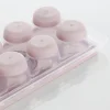 12li Kapaklı Yapışmaz Silikon Tabanlı Plastik Küp Buz Kalıbı (5047)