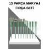 13 Parça Makyaj Fırça Seti Far Fırçası Allık Fırçası Yumuşak Uçlu