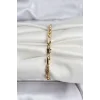 14K Gold Renk Kaplama Burgu Zincir Model CM Kadın Bileklik
