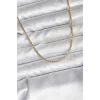 14K Gold Renk Kaplama İnce Zincir Model CM Kadın Kolye