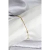 14K Gold Renk Kaplama Topçuklu Model CM Kadın Bileklik