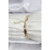 14K Gold Renk Kaplama Zincir Model CM Kadın Bileklik