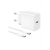 15/Pro/Pro Max 20W İOS Uyumlu Hızlı Şarj Aleti Adaptörlü Beyaz