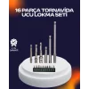 16 Parça Usta İşçilik Bits Takımı Vida Sökme Takma Set