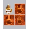 176 LED Amber Renkli El Hareketiyle Kontrol Edilen Motosiklet Dönüş Sinyali