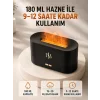 180 ML Alev Efektli Aroma Difüzörü Ultrasonik Buharlı Aromaterapi Cihazı