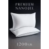 2 Adet 50x70cm Nano Jel Lüks Yastık | 1200gr Anti-alerjik Pamuklu Yastık Seti 2li