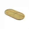 2 BÖLMELİ   OVAL  AHŞAP BAMBU YAĞDANIK ALTLIK  12X24X0.8CM (5047)