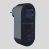 2 USB,1 TYPE-C Girişli 1li Çocuk Korumalı,Isıya Karşı Dayanıklı 2500Watt Termal Akım Korumalı Priz