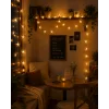 20 LED Yıldız Işık Zinciri Günışığı Beyaz Dekoratif Süs Lambası
