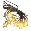 20 LED Yıldız Işık Zinciri Günışığı Beyaz Dekoratif Süs Lambası