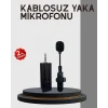 20 Metre Menzilli Kablosuz Yaka Mikrofonu Gürültü Engelleyici