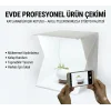 20 x 20 CM Profesyonel Stüdyo Led Işıklı Çift Sıra Ürün Fotoğraf Çekim Çadırı