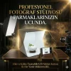20 x 20 CM Profesyonel Stüdyo Led Işıklı Çift Sıra Ürün Fotoğraf Çekim Çadırı