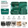 216PCS LOKMA SETİ LOKMA - SOKET - BİTS ADAPTÖR - 3AD.CIRCIR KOLU PLASTİK ÇANTALI (5047)