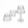 24 ADET KRİSTAL DAMLALI MUMLUK - MASA LAMBA ABAJUR MİNİ PİLLİ (5047)