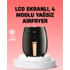 2400W Güçlü Airfryer 6L Yağsız Sağlıklı Pişirici LCD Dokunmatik
