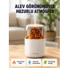 280ml Alev Işıklı Ultrasonik Hava Nemlendirici Sessiz ve USB Şarjlı
