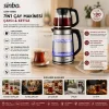 2İN1= ÇAYCI - KETTLE ÇELİK ELEKTRİKLİ ÇAY MAKİNESİ 2LT + 1,2LT ÇAY SÜZGEÇLİ 360° DÖNEBİLİR STM-5990 (5047)