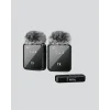 2’li Kablosuz Yaka Mikrofonu Type-C ve Lightning Uyumlu Profesyonel Set