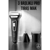 3 Başlıklı Kulak Ve Burun Tıraş Makinesi Erkeklere Özel