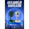 3 Kademe Hız Ayarlı Vantilatör Telefon Standlı Şarjlı Katlanabilir Soğutucu Pervane Yeni Nesil