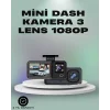 3 Kanallı Araç Kamerası – Full HD 1080P Kayıt, 2” Ekran, Park Gözetimi Desteği