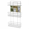 3 KATLI - DİKDÖRTGEN   KROM   METAL  BANYO KÖŞELİK - DUŞKABİN RAF - ŞAMPUANLIK (5047)