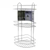 3 KATLI - ÜÇGEN   KROM   METAL  BANYO KÖŞELİK - DUŞKABİN RAF (5047)