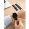 3 Kordonlu AMOLED Ekran Bluetooth Aramalı Akıllı Saat Metal, Deri ve Silikon Kordon Seti
