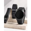 3 Kordonlu AMOLED Ekran Bluetooth Aramalı Akıllı Saat Metal, Deri ve Silikon Kordon Seti
