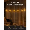 3 Metre Ramazan LED Saçak Işık Ev İçi Dekoratif Aydınlatma