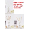 3 Tek Adet 3 Model Aromaterapi Koku Dağıtıcı Rattan Şişe Ahşap Difüzör Çubuk (Spiral-Yaprak-Dalgalı)