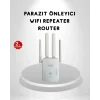 300Mbps WiFi Menzil Genişletici 4 Antenli WPA3 Güvenlikli Priz Tipi Repeater