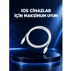 30W Type-C Lightning Hızlı Şarj Kablosu 1.2m iPhone Uyumlu