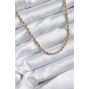 316L Çelik Gold Renk 60 cm Burgu Model Kadın Kolye