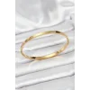 316L Çelik Gold Renk 65 mm İnce Kadın Kelepçe Bileklik