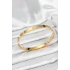 316L Çelik Gold Renk 65 mm Kadın Kelepçe Bileklik