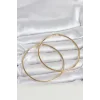 316L Çelik Gold Renk 70 mm Kadın Halka Küpe