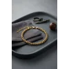 316L Çelik Gold Renk Box Zincir Model Erkek Bileklik