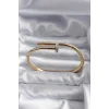 316L Çelik Gold Renk Çivi Model Zirkon Taş Detay Kadın Bileklik