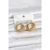 316L Çelik Gold Renk Halka Model Asorti Kadın Küpe