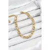 316L Çelik Gold Renk Kalın Zincir Erkek Bileklik