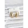 316L Çelik Gold Renk Midye Model Kadın Küpe