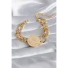 316L Çelik Gold Renk  Model Samanyolu Kadın Bileklik