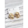316L Çelik Gold Renk Vintage Kadın Küpe