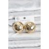 316L Çelik Gold Renk Vintage Kadın Küpe