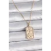 316L Çelik Gold Renk Zincir Yengeç Burcu Zirkon Taşlı Kadın Kolye